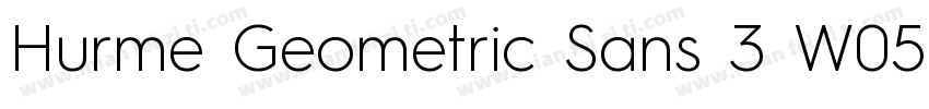 Hurme Geometric Sans 3 W05 SmBd字体转换